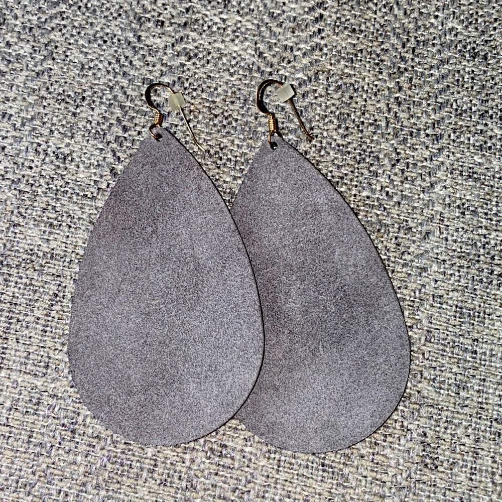 Nickel & Suede Earrings